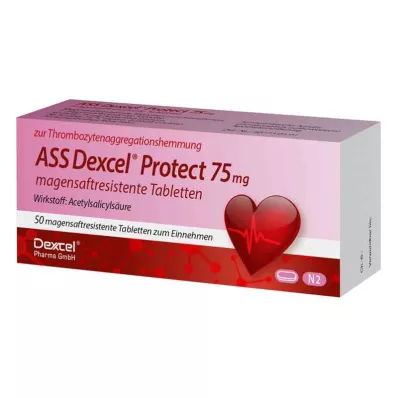 ASS Dexcel Protect 75 mg enteric-coated tablets, 50 pcs