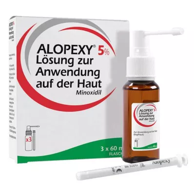 ALOPEXY 5% solution for application on the skin, 3X60 ml ALOPEXY 5% solution for application on the skin, 3X60 ml