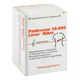 Pancreatin 20000 Laves micro gastro-resistant capsules, 50 pcs