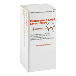 Pancreatin 20000 Laves micro gastro-resistant capsules, 100 pcs