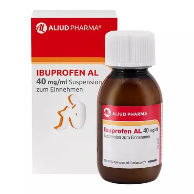 IBUPROFEN AL 40 mg/ml Oral suspension, 100 ml IBUPROFEN AL 40 mg/ml Oral suspension, 100 ml