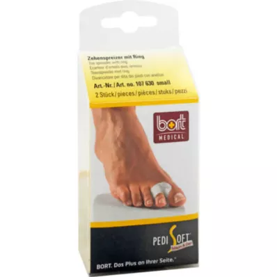 Bort Pedisoft toe separator with ring small, 2 pcs Bort Pedisoft toe separator with ring small, 2 pcs