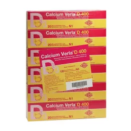 CALCIUM VERLA D 400 Effervescent Tablets, 120 pcs