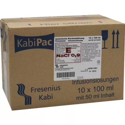 Isotonic saline solution 100ml half-filled, 10X50 ml Isotonic saline solution 100ml half-filled, 10X50 ml
