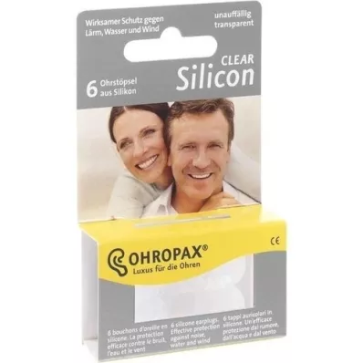 OHROPAX Silicon Clear, 6 pc