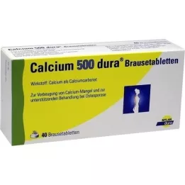 CALCIUM 500 dura effervescent tablets, 40 pcs