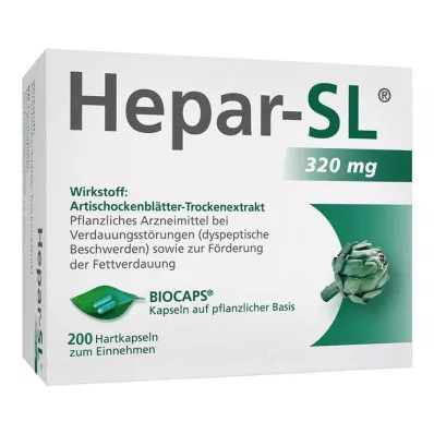 Hepar-SL® 320 mg hard capsules, 200 pcs