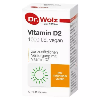 Vitamin D2 1000 IU vegan capsules, 60 pcs Vitamin D2 1000 IU vegan capsules, 60 pcs