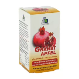 GRANATAPFEL 500 mg plus Vit.C+B12+Zinc+Selenium Caps., 60 pcs