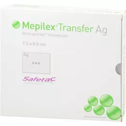MEPILEX Transfer Ag foam dressing 7.5x8.5 cm ster., 10 pcs