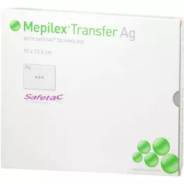 MEPILEX Transfer Ag foam dressing 10x12.5 cm ster., 5 pcs