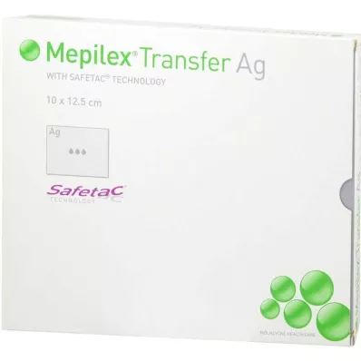 Mepilex Transfer Ag foam dressing 10x12.5cm, 5 pcs