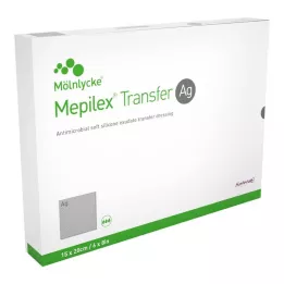 MEPILEX Transfer Ag foam dressing 15x20 cm sterile, 10 pcs