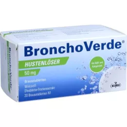 BRONCHOVERDE Cough expectorant 50 mg effervescent tablets, 20 pcs