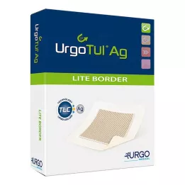 URGOTÜL Ag Lite Border 8x8 cm dressing, 10 pcs