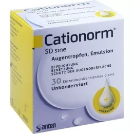 CATIONORM SD sine single-dose pipettes, 30X0.4 ml