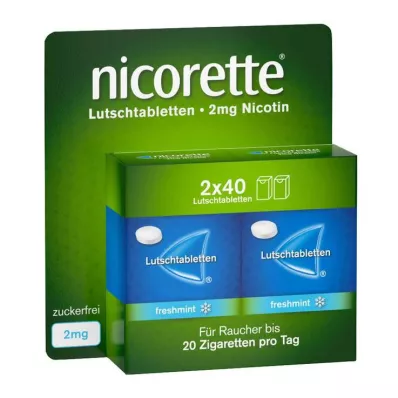 Nicorette freshmint 2 mg pressed lozenges, 80 pcs