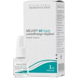 MICLAST 80 mg/g nail varnish containing active substance, 3 ml