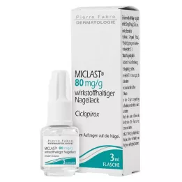 MICLAST 80 mg/g nail varnish containing active substance, 3 ml