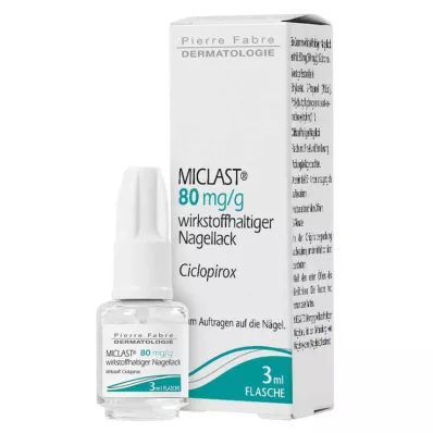 Miclast 80 mg / g active nail polish, 3 ml Miclast 80 mg / g active nail polish, 3 ml