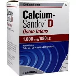 CALCIUM SANDOZ D Osteo intensive chewable tablets, 120 pcs