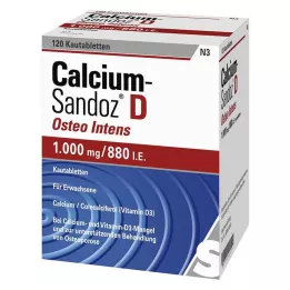CALCIUM SANDOZ D Osteo intensive chewable tablets, 120 pcs
