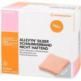 Allevyn silver foam dressing 4.5x5.5 cm non-stick, 12 pcs