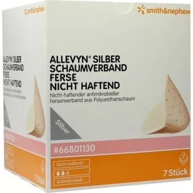 ALLEVYN Silver foam dressing heel n.h.10,5x13,5cm, 7 pcs