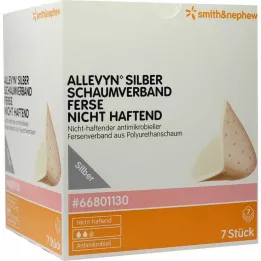 Allevyn silver foam bandage heel non-adhesive, 7 pcs