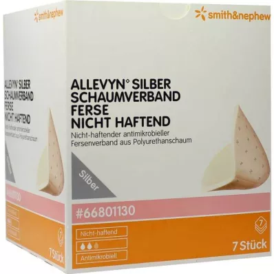 Allevyn silver foam bandage heel non-adhesive, 7 pcs Allevyn silver foam bandage heel non-adhesive, 7 pcs