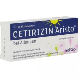 CETIRIZIN Aristo for allergies 10 mg film-coated tablets, 20 pcs