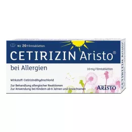 CETIRIZIN Aristo for allergies 10 mg film-coated tablets, 20 pcs