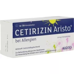 CETIRIZIN Aristo for allergies 10 mg film-coated tablets, 50 pcs