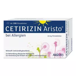 Cetirizine Aristo for allergies 10 mg film-coated tablets, 100 pcs