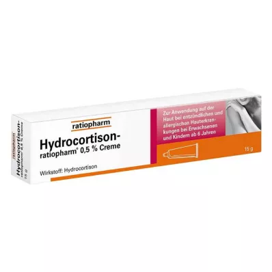 HYDROCORTISON-ratiopharm 0.5% cream, 15 g HYDROCORTISON-ratiopharm 0.5% cream, 15 g