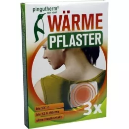 PINGUTHERM flex heat plaster, 3 pcs