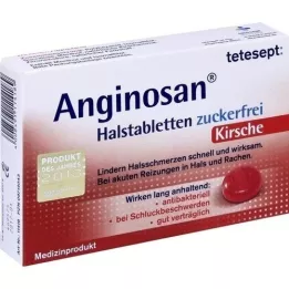 TETESEPT Anginosan throat lozenges sugar-free cherry, 20 pcs