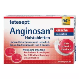 TETESEPT Anginosan throat lozenges sugar-free cherry, 20 pcs