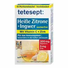 TETESEPT hot lemon with ginger fresh sugar powder, 10X3 g