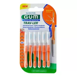 GUM TRAV-LER 0.9mm candle orange Intend.+6caps, 6pcs
