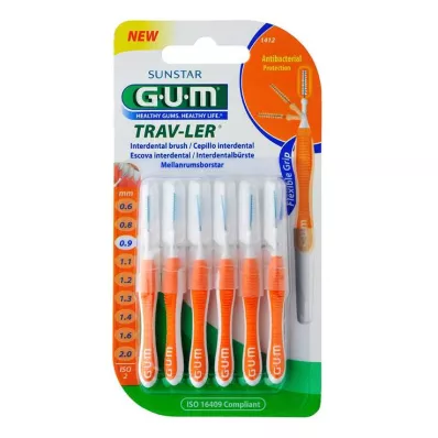 GUM TRAV-LER 0.9mm candle orange Intend.+6caps, 6pcs
