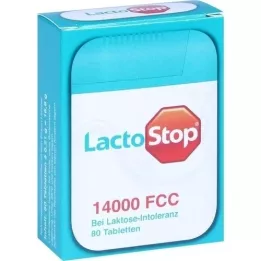 LACTOSTOP 14,000 FCC Tablets dispenser, 80 pcs