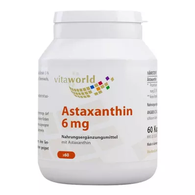 ASTAXANTHIN 6 mg capsules, 60 pcs