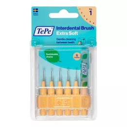 TEPE Interdental brush x-soft 0.45mm ISO 1 orange, 6 pcs