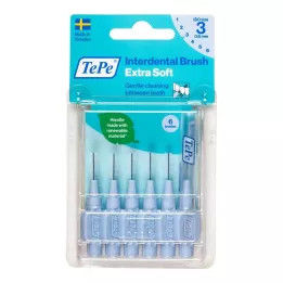 TEPE Interdental brush x-soft 0.6mm ISO 3 blue, 6 pcs