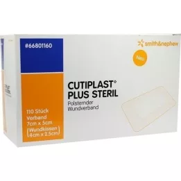 CUTIPLAST Plus sterile 5x7 cm dressing, 110 pcs