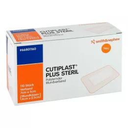 Cutiplast Plus sterile 5x7 cm bandage, 110 pcs