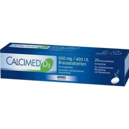 CALCIMED D3 600 mg/400 I.U. Effervescent tablets, 20 pcs
