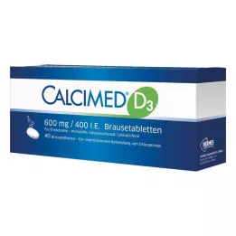 CALCIMED D3 600 mg/400 I.U. Effervescent Tablets, 40 pcs