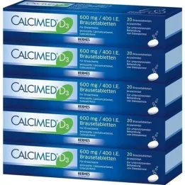 CALCIMED D3 600 mg/400 I.U. Effervescent tablets, 100 pcs